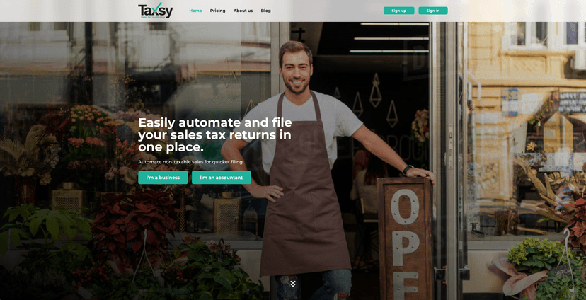 Taxsy Sales Tax Platform